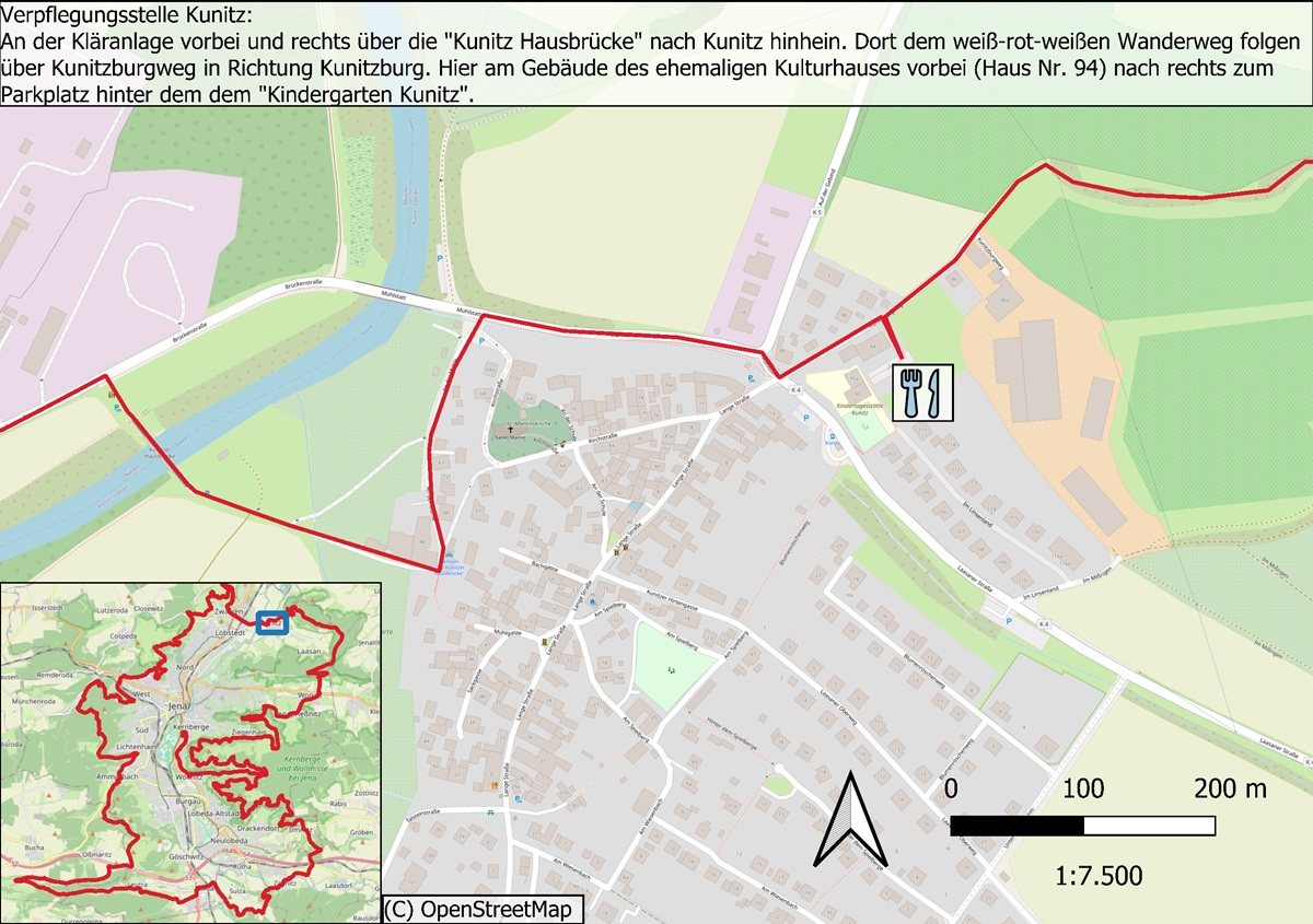 Änderung Verpflegungsstelle Kunitz